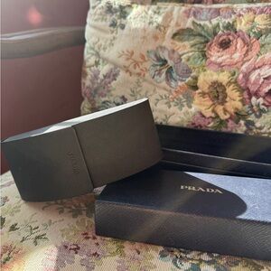Prada Charcoal Sunglasses Case and Box